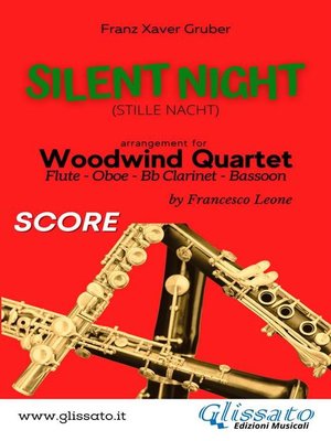 cover image of Silent Night--Woodwind Quartet (score)